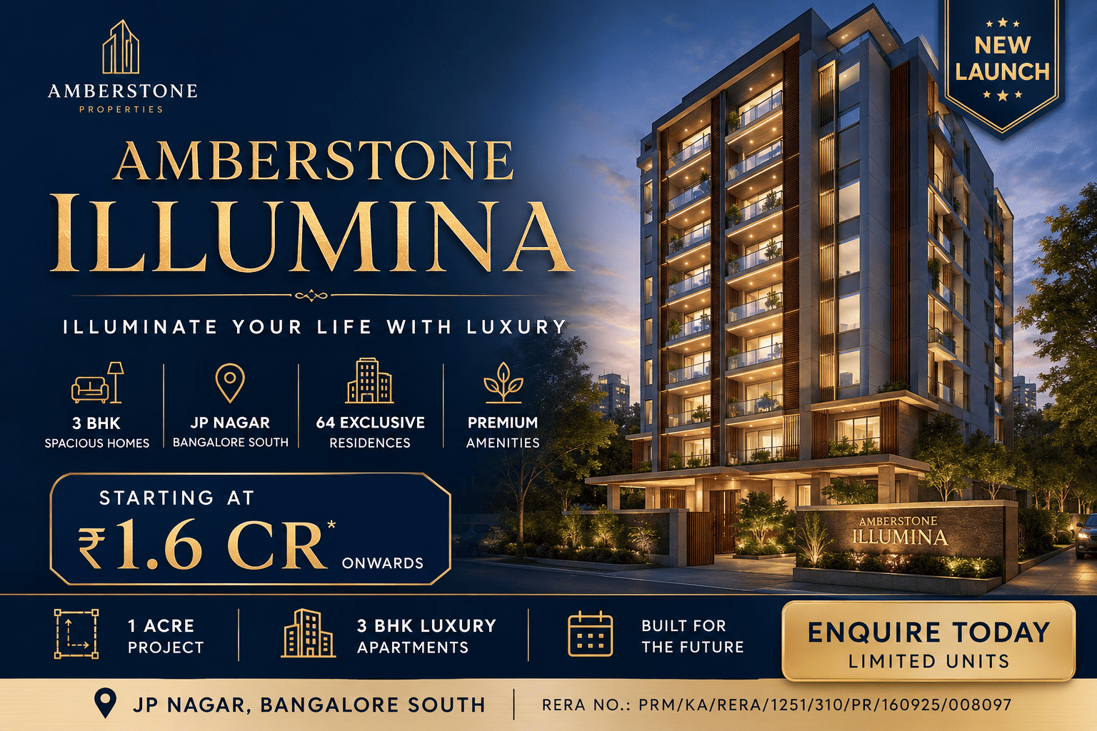 Amberstone Illumina - Premium Apartments in JP Nagar Bangalore