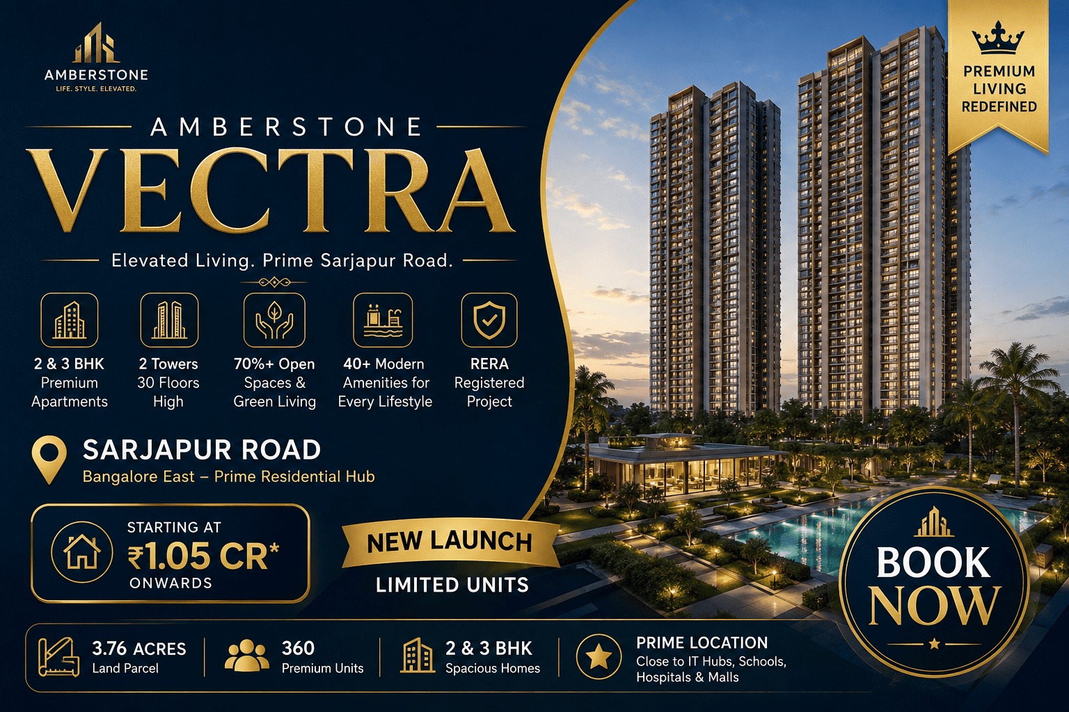 Amberstone Vectra - Premium Apartments in Sarjapur Road Bangalore