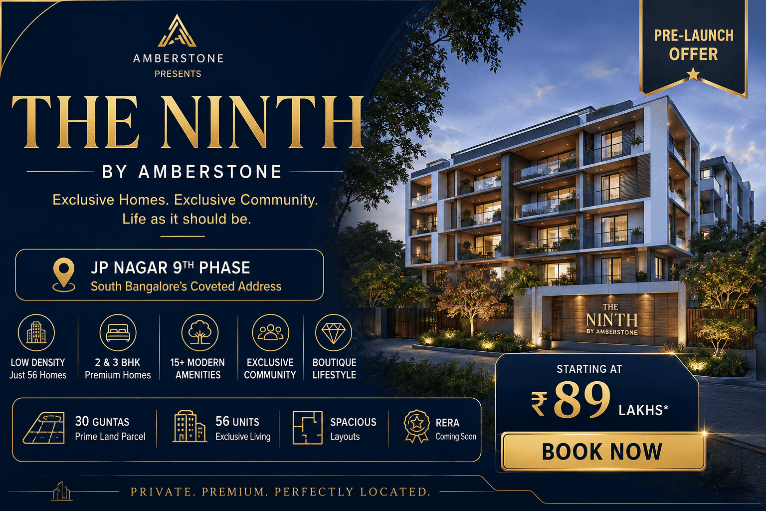 The Ninth by Amberstone - Premium 2 & 3 BHK Homes in JP Nagar